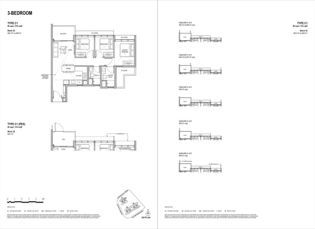 lentoria condo 3 bedroom floorplan