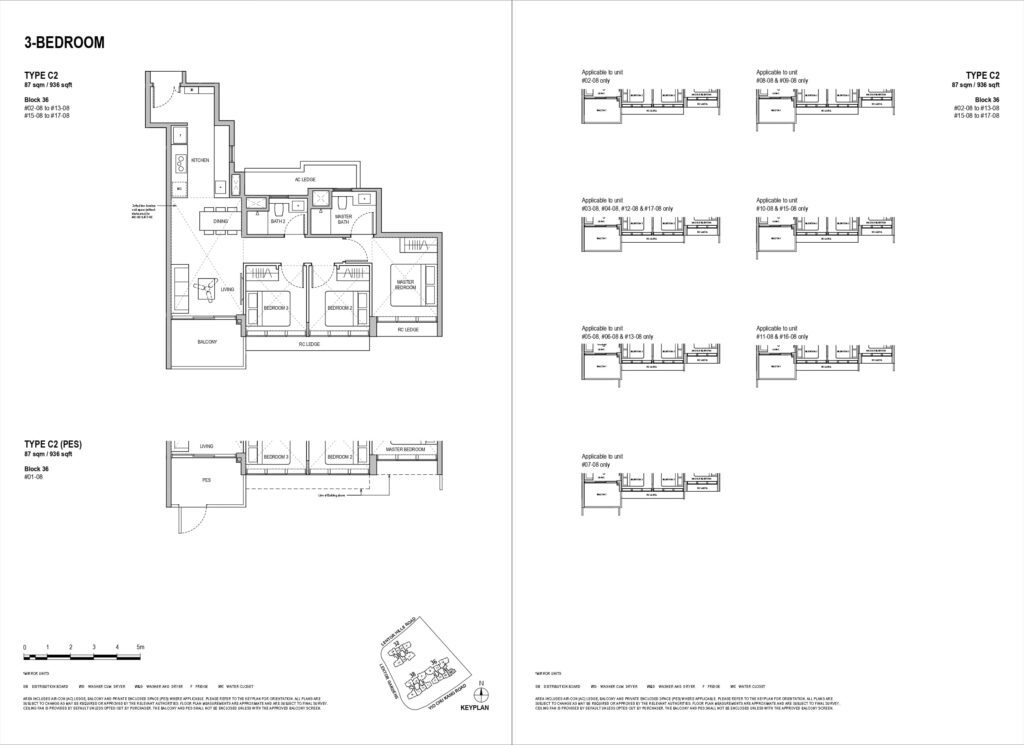 lentoria condo 3 bedroom floorplan