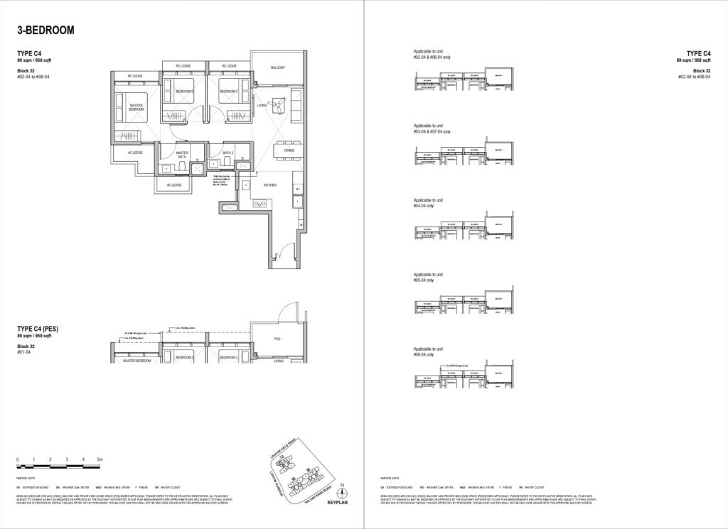 lentoria condo 3 bedroom floorplan