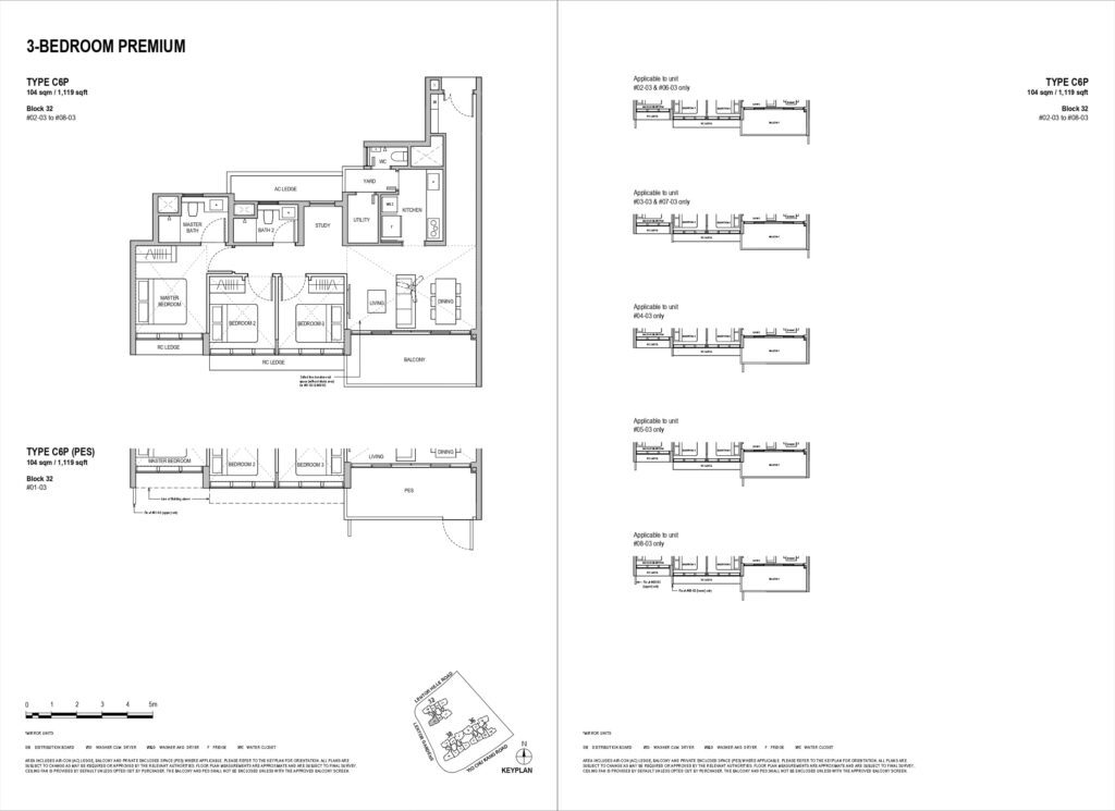 lentoria condo 3 premium bedroom floorplan