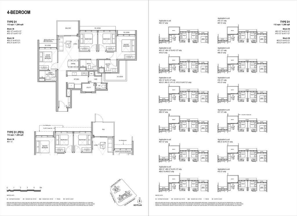 lentoria condo 4 bedroom floorplan